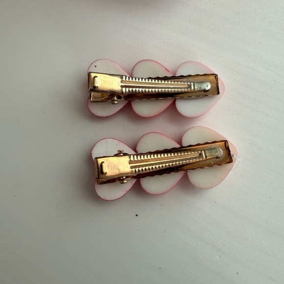 3 Heart Shaped Hair Clips - Pink and Red for Adults & Kids - Picture 6 of 6